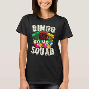 Camiseta Bingo Player Lottery Bingo Squad Gambling Lotto Bi