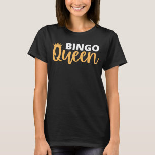 Camiseta Bingo Queen Bingo Player Jogo Humor