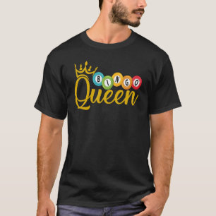 Camiseta Bingo Queen Lucky Jogadoras Lottery Girls