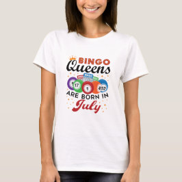 Camiseta Bingo Queens São Nasceres em julho