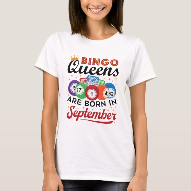 Camiseta Bingo Queens São Nasceres em setembro (Frente)