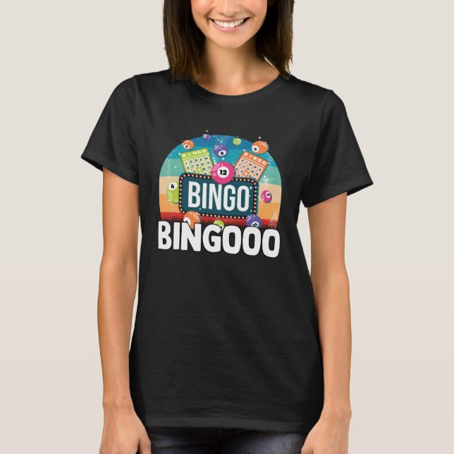 Camiseta Bingo Shake Casino Gambling Grandpa Lottery Dauber (Frente)