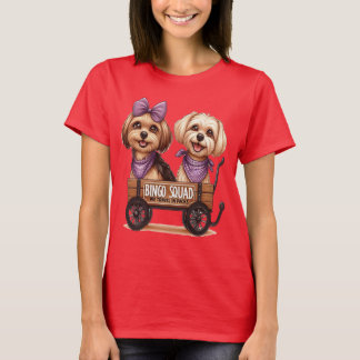 Camiseta Bingo Squad com Dois Cachorros Bonitos
