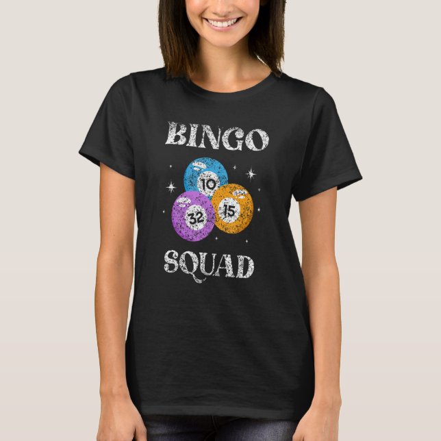 Camiseta Bingo Squad Humor Player  Game (Frente)