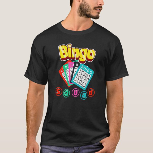 Camiseta Bingo Squad Lottery Humor Lucky Winning Card Playa (Frente)