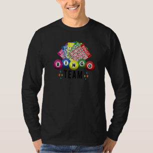 Camiseta Bingo Team Sortuda Jogo Loteria Homens Mulheres Cr