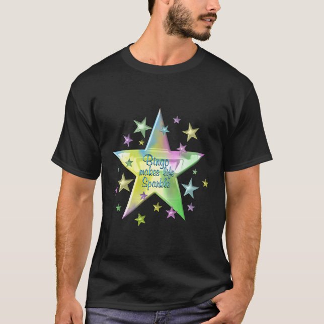 Camiseta Bingo Torna a Vida Espetacular Estrelas (Frente)