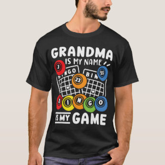 Camiseta Bingo Vovó É Meu Nome E Bingo É Meu Jogo garota