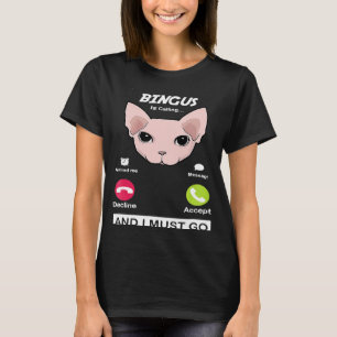 Camiseta Bingus Está Chamando De Memória Meu Amado Esfinge