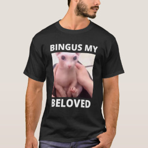 Camiseta Bingus Está Chamando Meu Amado Gato Sphynx Sem Pel