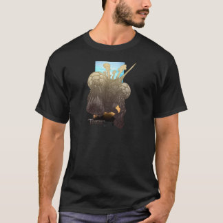Camiseta Bio animal: Trava de aço