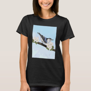 Camiseta Bio de Birdwatcher Pássaro de Pássaro Branca