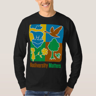 Camiseta Biodiversidade Animais Plantas Clima Vida Selvagem