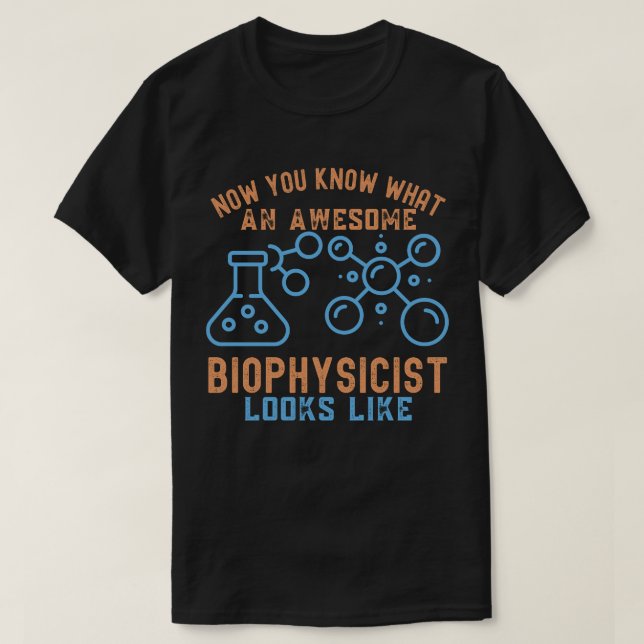 Camiseta Biofísica Major8, Biofísico Aniversário (Frente do Design)