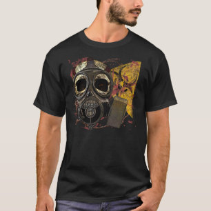 Camiseta Biohazard do crânio de Gasmask