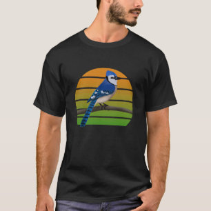 Camiseta Biolo Animal do Pássaro Azul-Jay