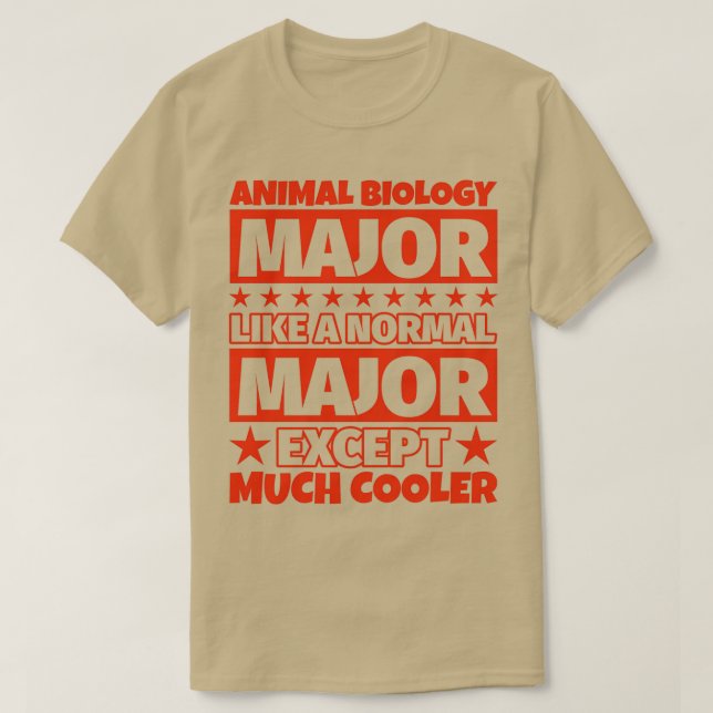 Camiseta Biologia Animal Grandes Presentes Exceto Muito Mai (Frente do Design)