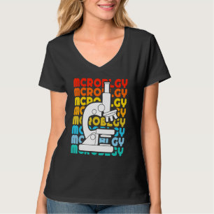 Camiseta Biologia Antiga Biólogo Microscópio Microbiologia