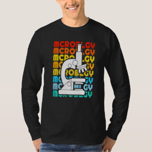 Camiseta Biologia Antiga Biólogo Microscópio Microbiologia