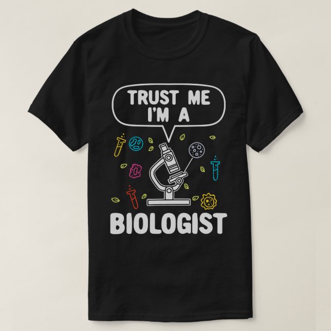 Camiseta Biologia Biologista Gift (Frente do Design)