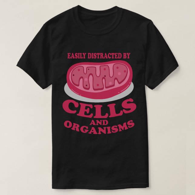 Camiseta Biologia Ciência Bióloga Cientista Mitocôndria C (Frente do Design)