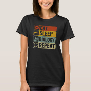 Camiseta Biologia do Sono Repetitiva Retro 60s 70s Biologia
