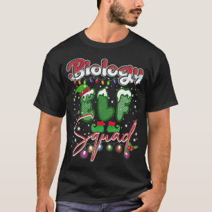 Camiseta Biologia Elf Squad Ugly Sweater Tripulação de Nata