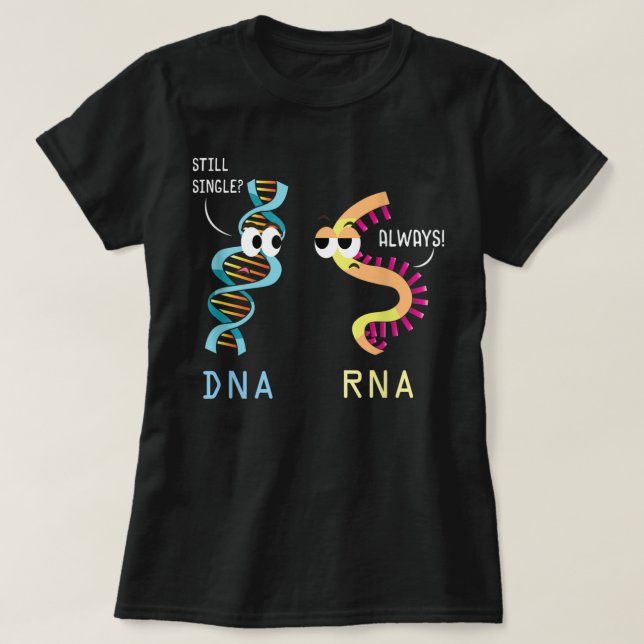 Camiseta Biologia Engraçada Bióloga Bióloga DNA RNA microbi (Frente do Design)
