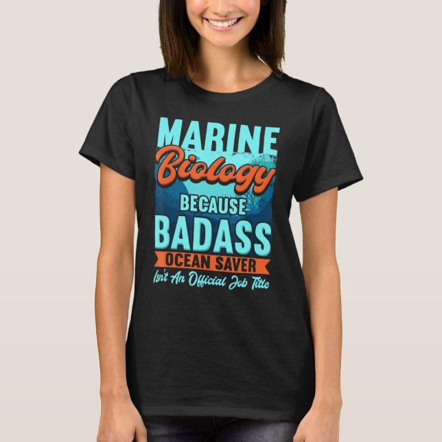 Camiseta Biologia Marinha Para Biólogo Marinho (Frente)