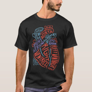 Camiseta Biologia Médica de Anatomia Especialista em Coraçã