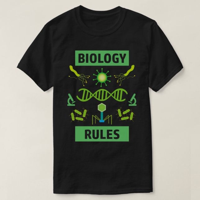 Camiseta Biologia Regras Legal Design de Ciências (Frente do Design)