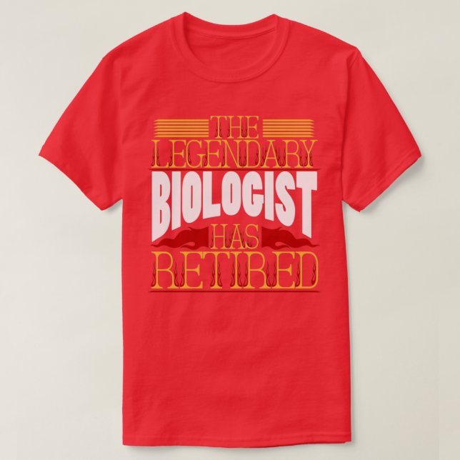 Camiseta Biólogo aposentado (Frente do Design)
