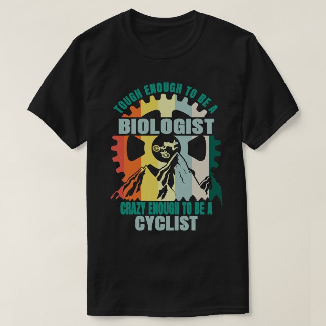 Camiseta Biólogo Biker Design (Frente do Design)