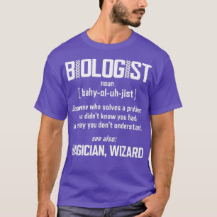 Camiseta Biólogo Ciência Nova Definição Biologia Engraçada