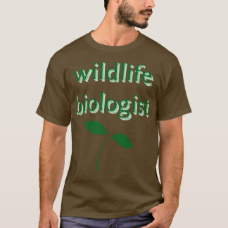 Camiseta biólogo da vida selvagem