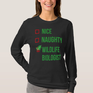 Camiseta Biólogo da Vida Selvagem Funny Pajama Natal