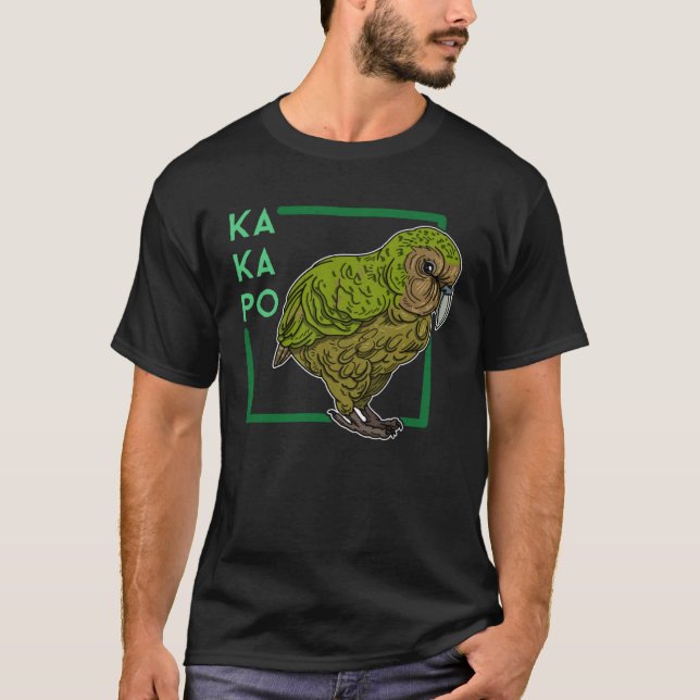 Camiseta Biólogo de aves Kakapo ornitologista birdwatchig (Frente)
