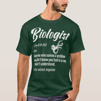Camiseta Biólogo Definição Engraçado Ciência Dizendo