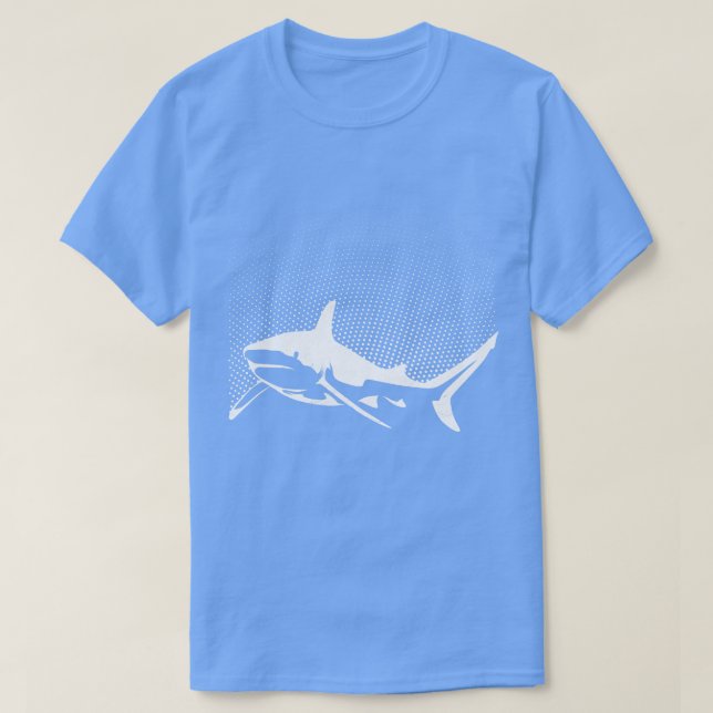 Camiseta Biólogo do tubarão-excelente-branco Diver Pullo (Frente do Design)