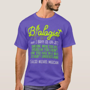 Camiseta Biólogo Engraçado Professor de Biologia Estudante 