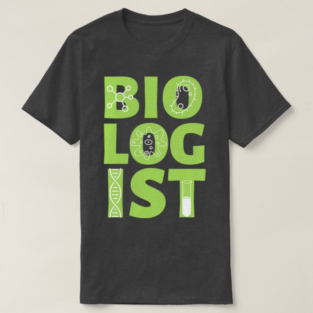 Camiseta Biólogo Gift Biology Gift Pun Ciência da Oferta (Frente do Design)