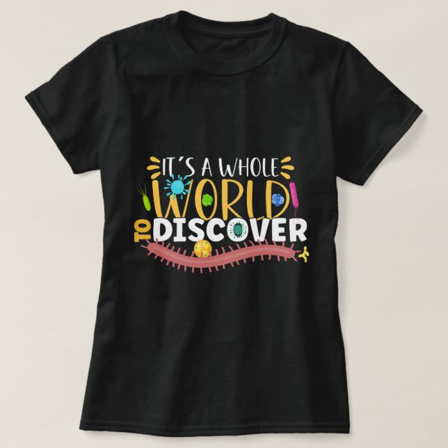 Camiseta Biólogo Laboratório de Microbiologia de Microbiolo (Frente do Design)
