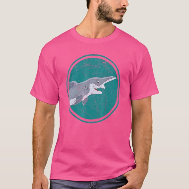 Camiseta Biólogo Marinho Animal do Mar de Tubarão Goblin 1 (Frente)