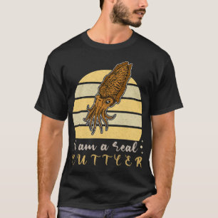 Camiseta Biólogo marinho submarino de Cuttlefish