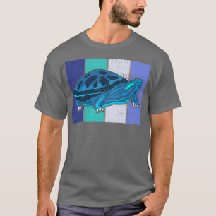 Camiseta Biólogo Marinho Vintage Retro Turtle 2