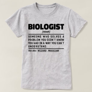 Camiseta Biólogo Noun Science Lover Estudante de Biologia L
