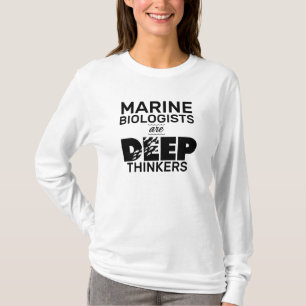 Camiseta Biólogos Marinhos São Pensadores Profundos