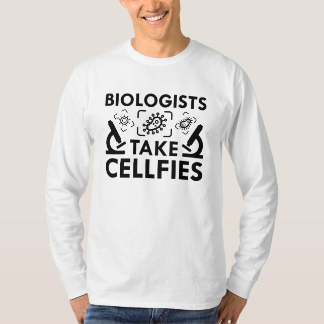 Camiseta Biólogos tiram celas (Frente)