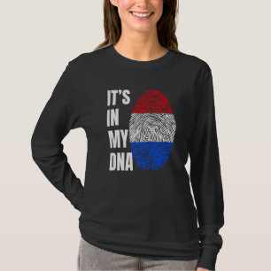 Camiseta Biometria de DNA de Impressão Digital Bandeira da 
