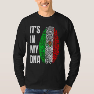 Camiseta Biometria de DNA de Impressão Digital Bandeira Mex